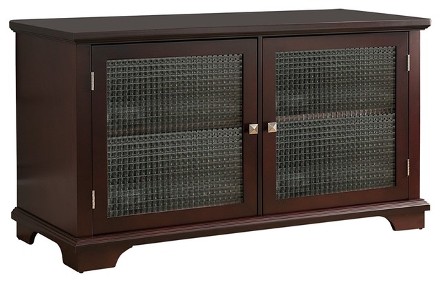 42 Walnut Wood Entertainment Center Tv Console Stand
