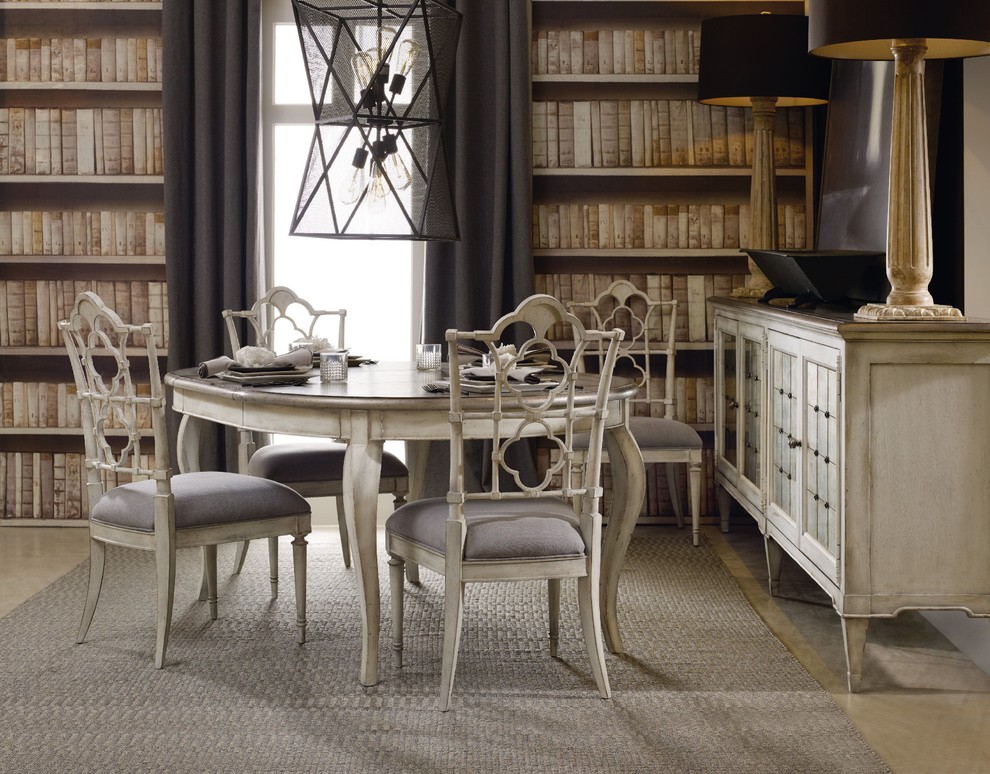 Transitional dining room photo in Seattle