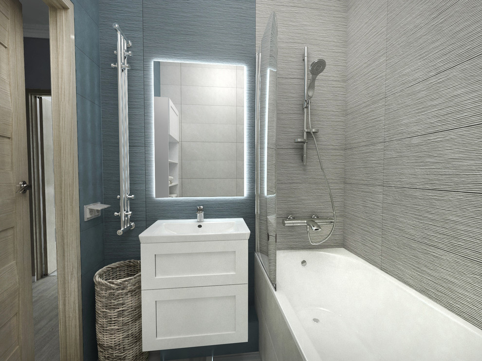 Двушка в голубых тонах