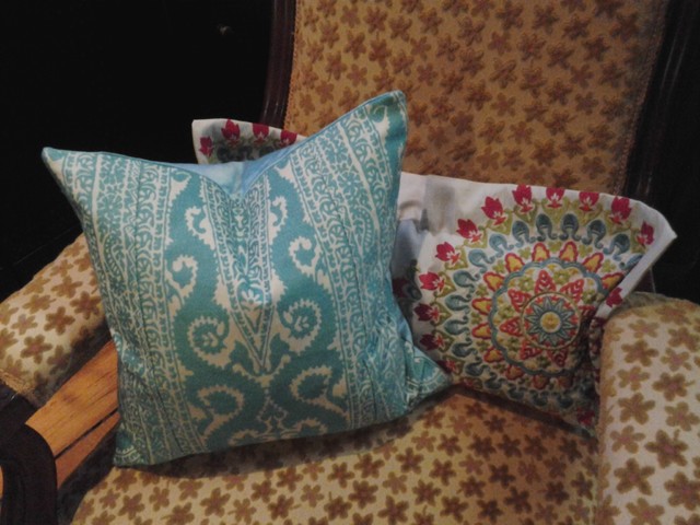 Colourful custom pillows