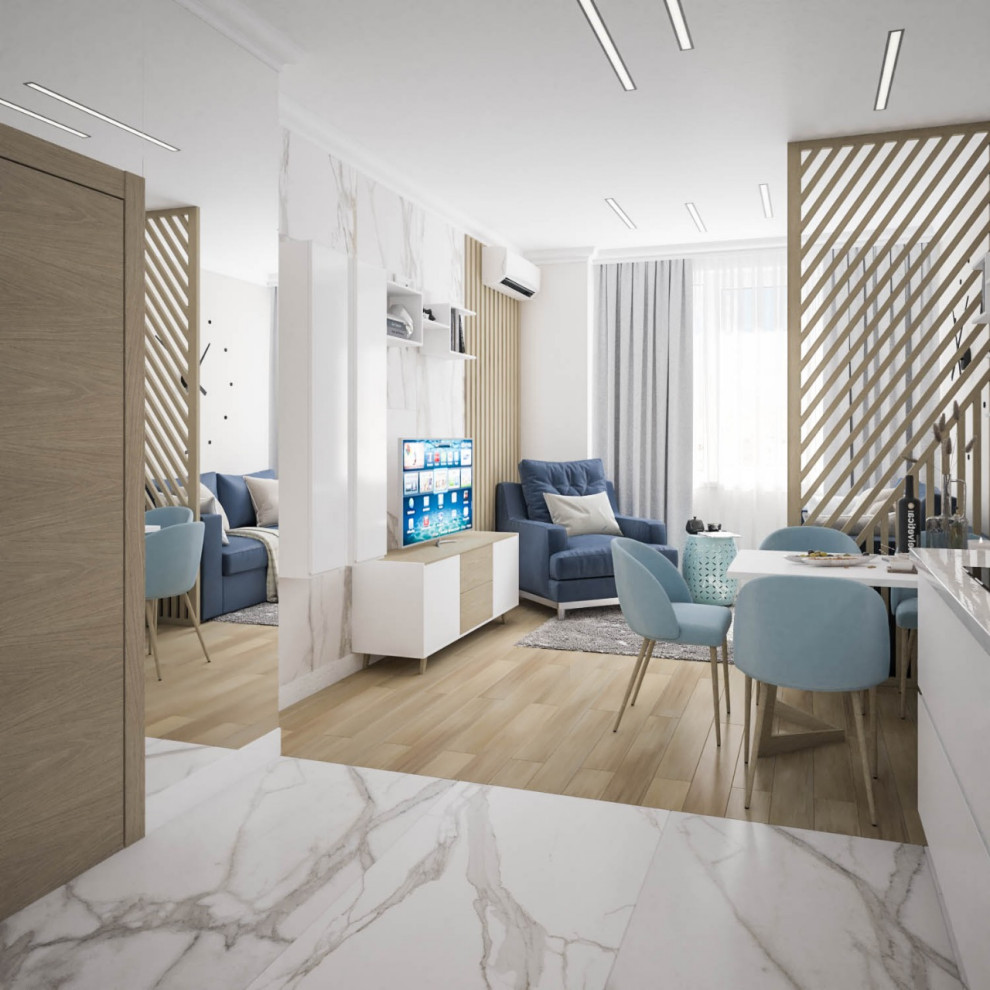 Маленькая уютная квартира для молодой семьи