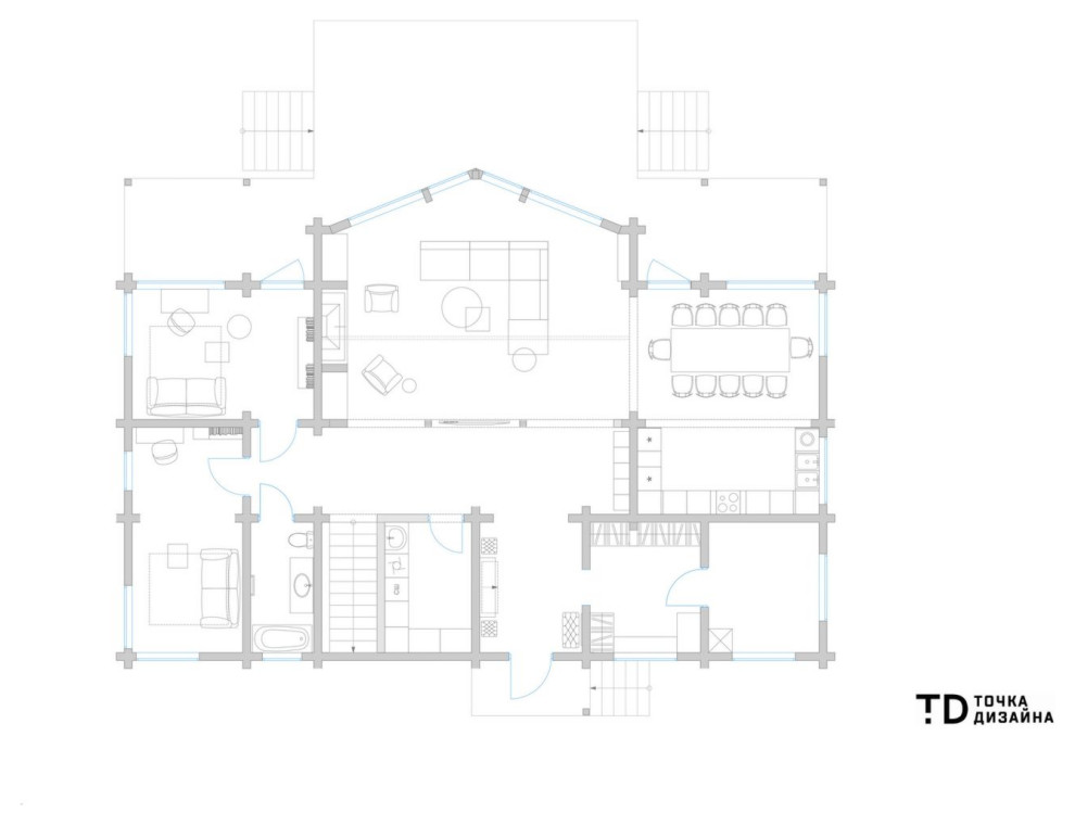 Темный лес: загородный дом в Подмосковье