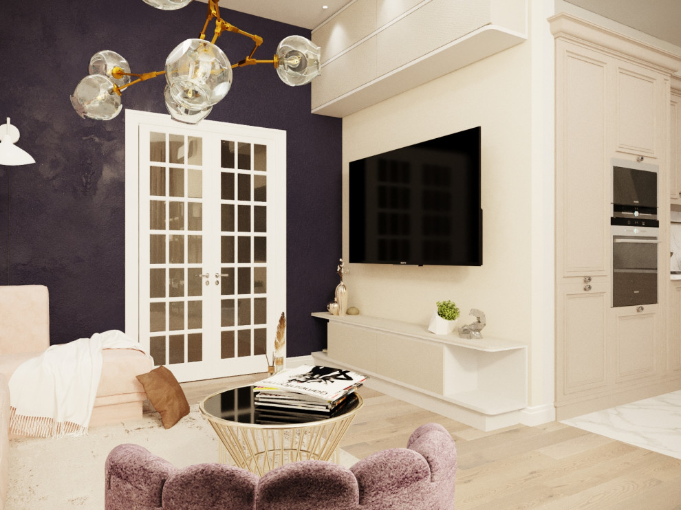 Дизайн гостиной в ЖК "Первомайский", г. Тула