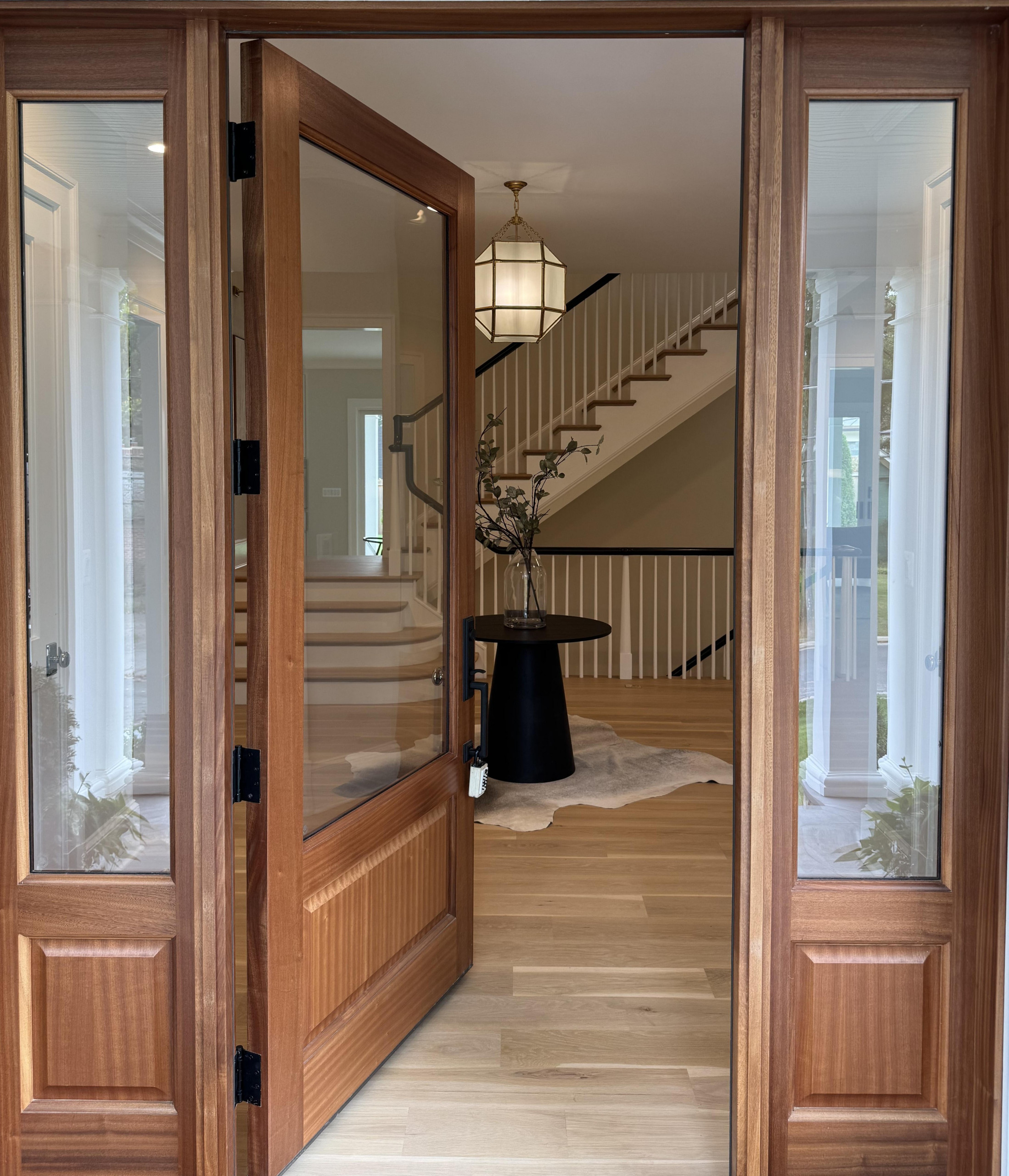 138_Elegant Double Bullnose Entry Stair, Bethesda, MD 20814