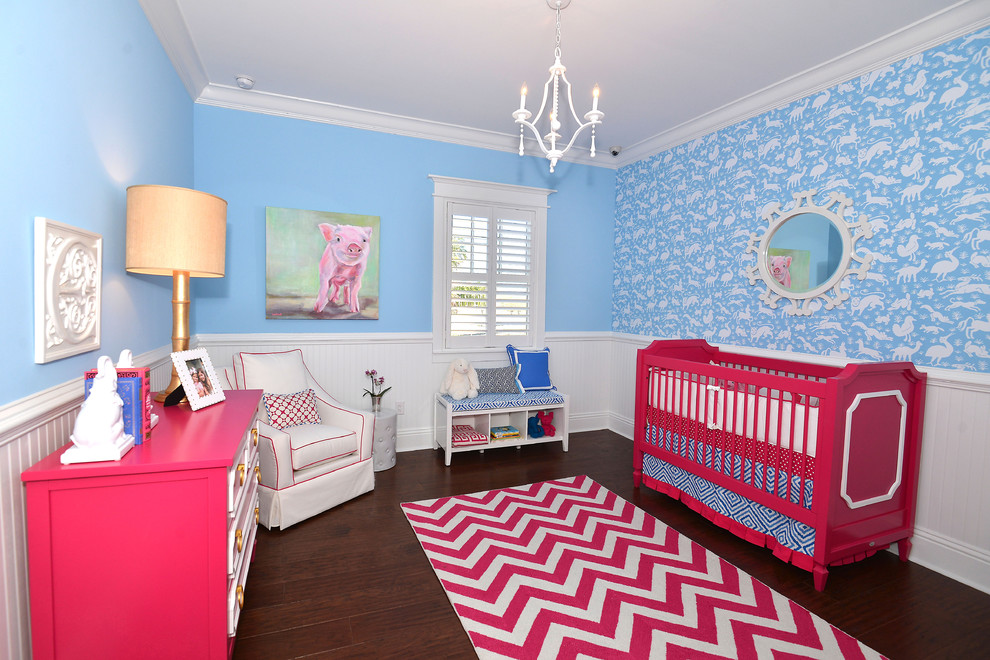 Inspiration for a beach style kids' room in Tampa.