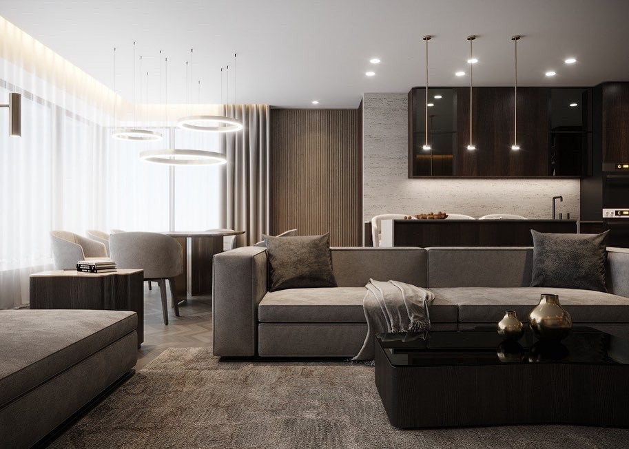 ЖК Розмарин кухня-гостиная