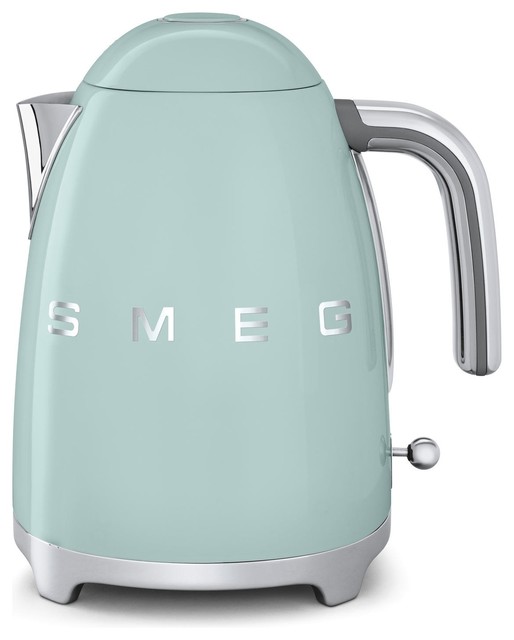 50s Retro-Style Electric Kettle, Pastel Green