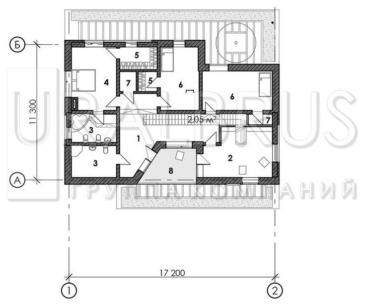 Проект дома Б007
