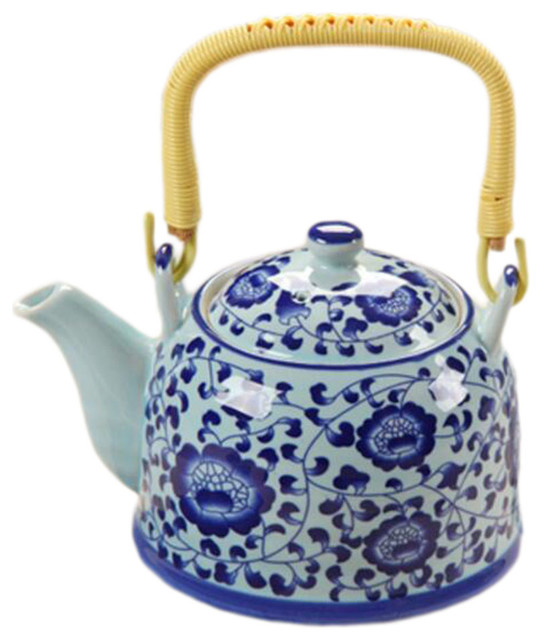 Japanese Style Porcelain Teapot SpecialDecor, A04 Asian Teapots
