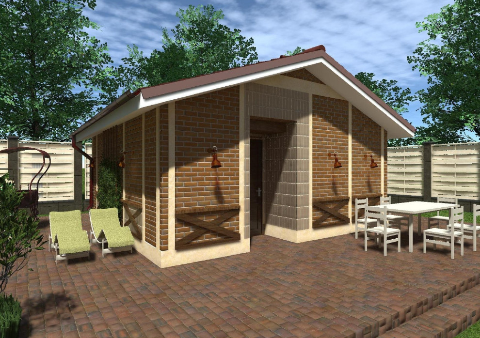 Дачный дом 6х6 из газобетона под ключ