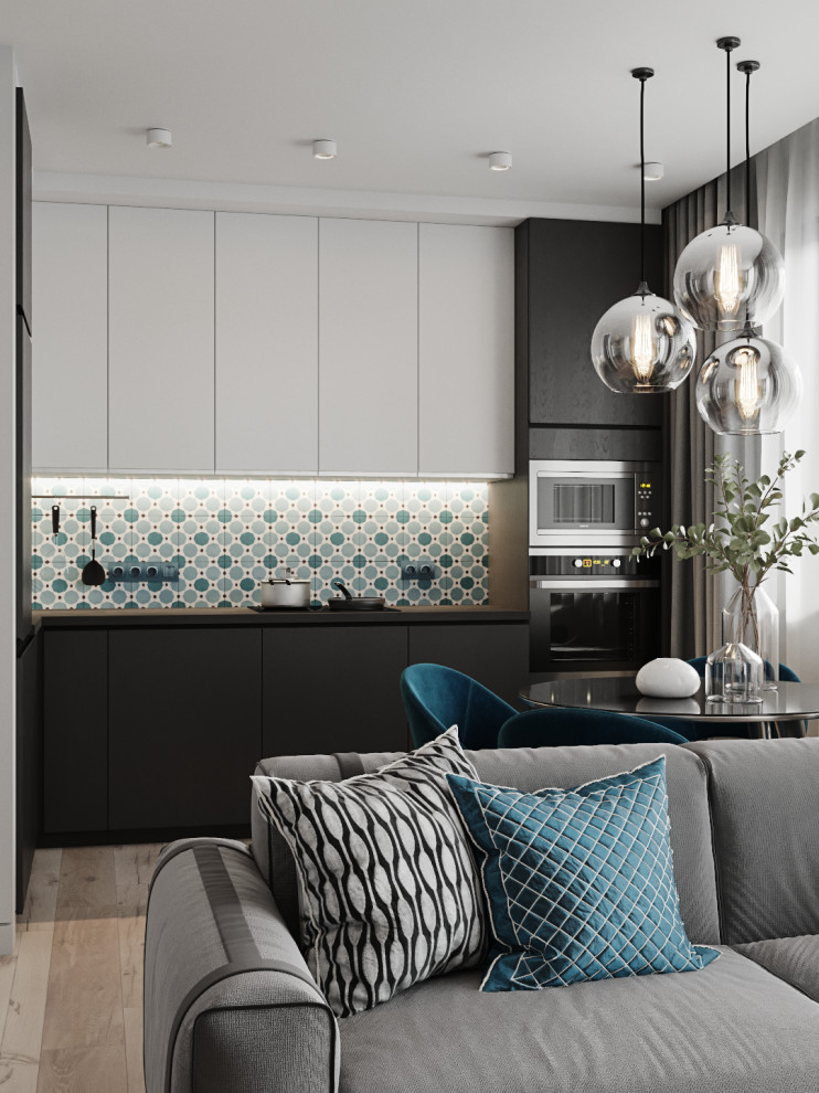 Квартира для Молодой пары.Синее настроение.