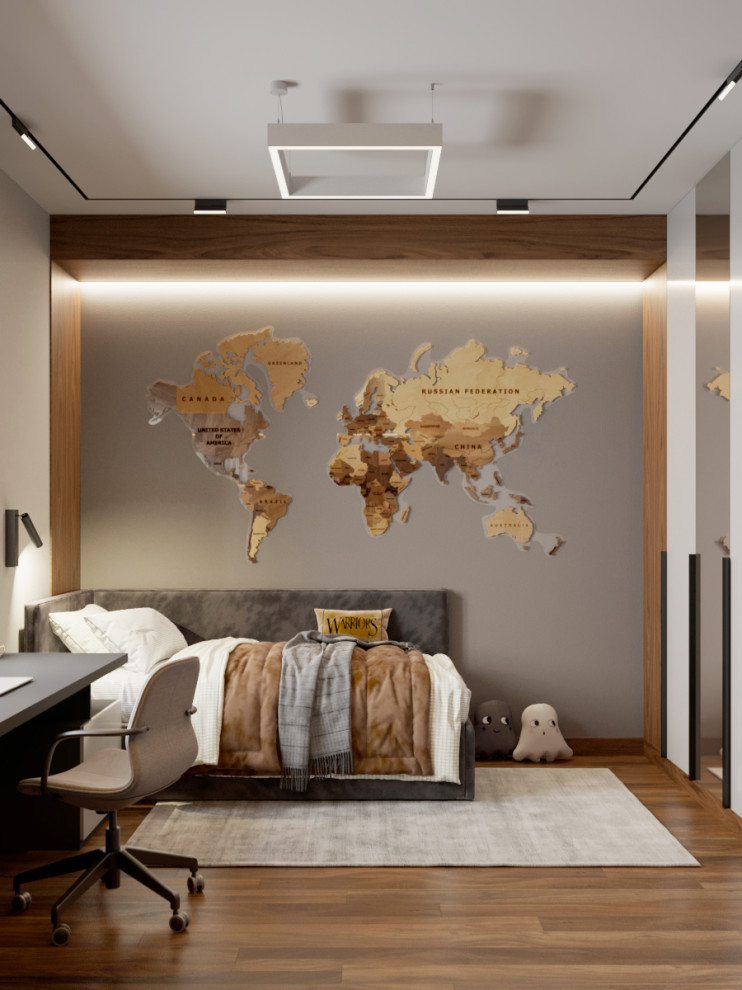 Современная городская квартира с панорамным остеклением в стиле ар-деко