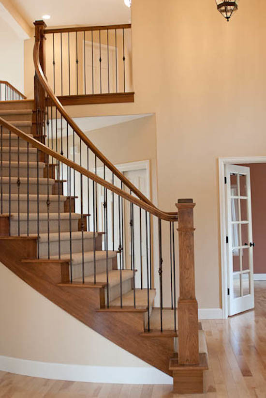 Staircase - transitional staircase idea in Denver