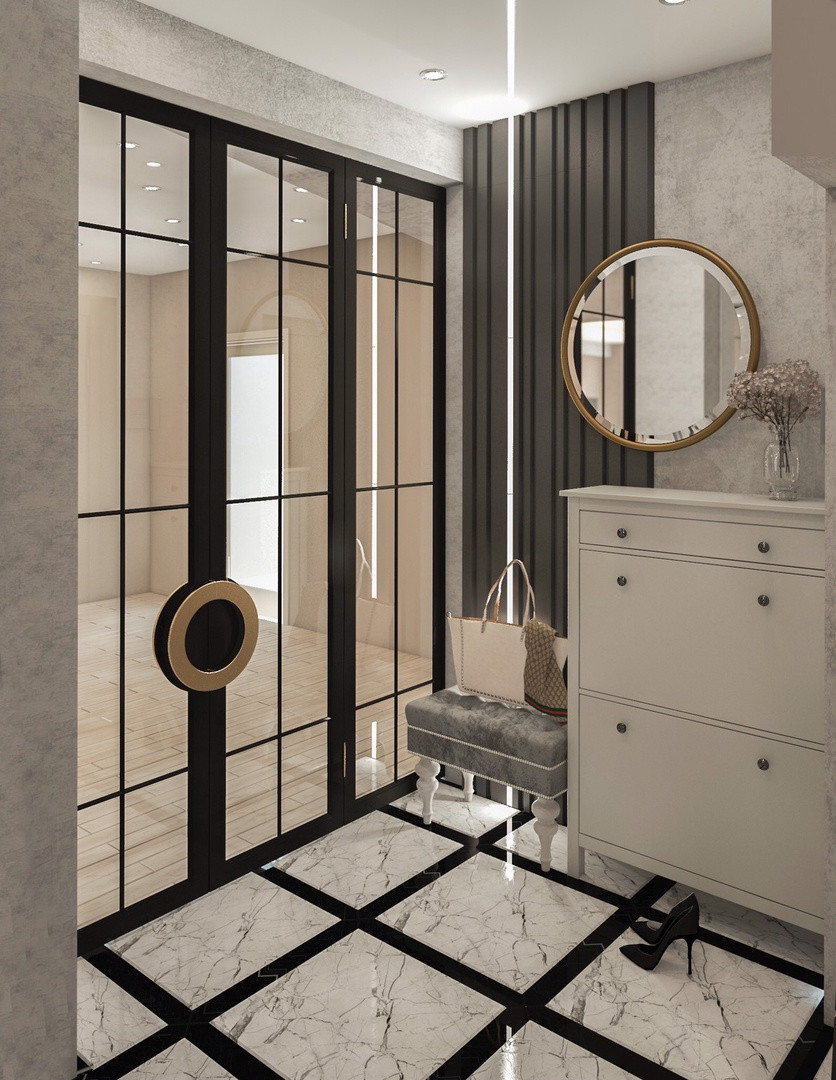 Квартира в контрастных цветах