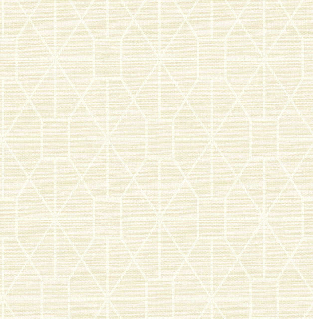 Stevenson Cream Trellis Wallpaper Sample