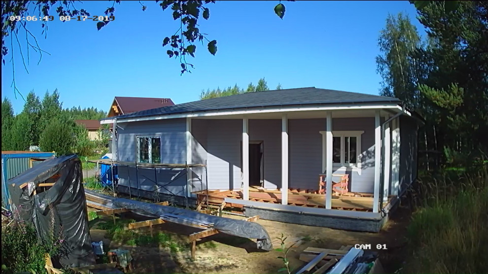 Одноэтажный загородный дом