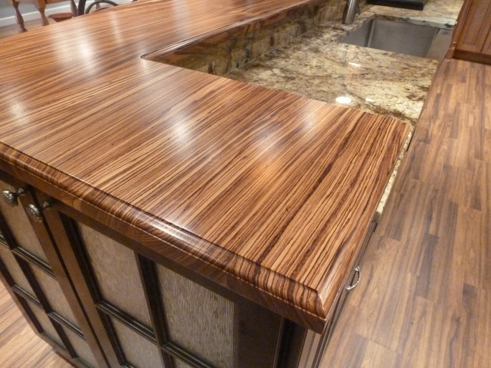 Custom Zebrawood Countertop Modern Kitchen Other By The