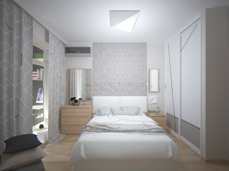 Гостиная, спальня и лоджия