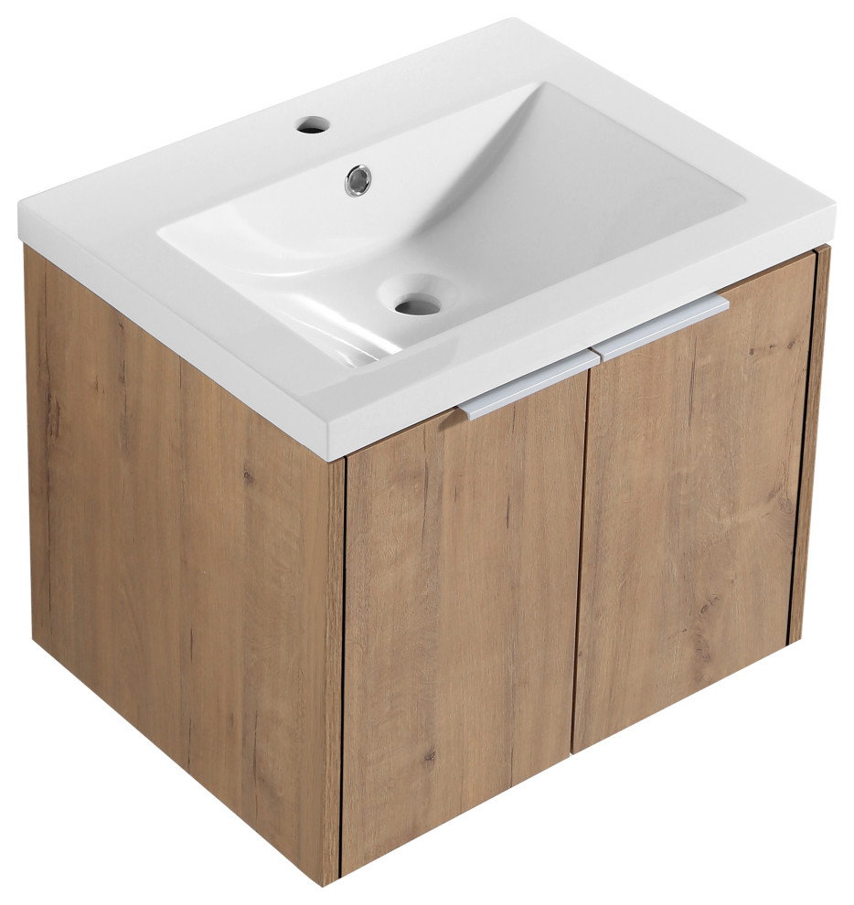 Floating Bathroom With Sink and Soft Close Doors Modern