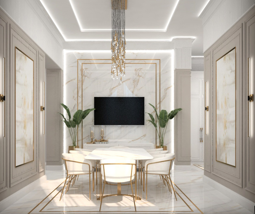 Классический дизайн коттеджа г. Пенза