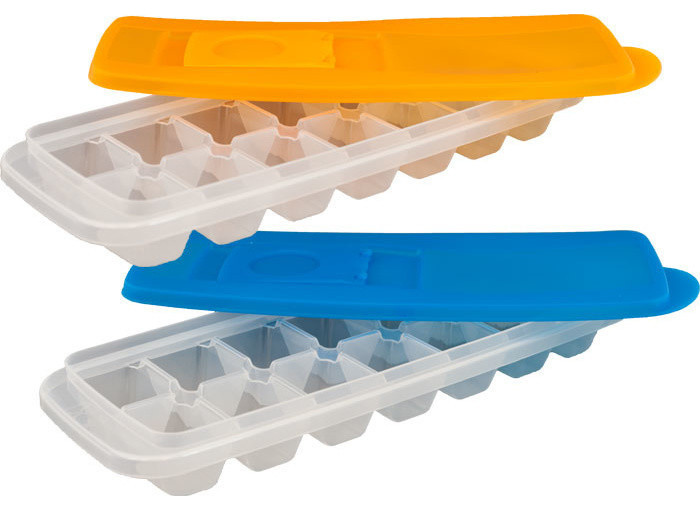 Set of 2 Ice Cube Trays with Lids by Chef Buddy?