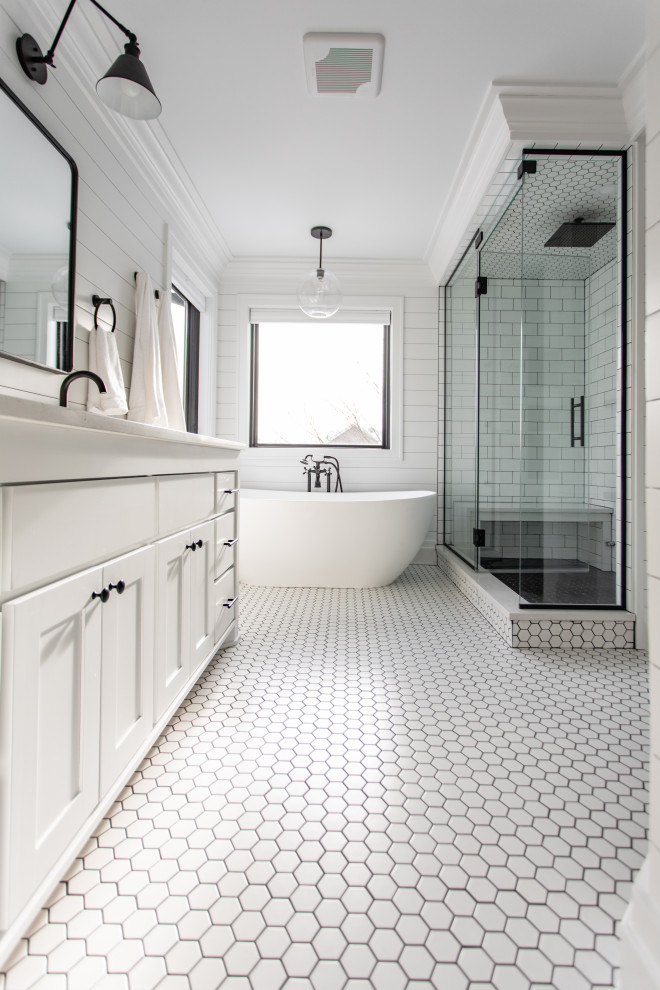 56th Street Project - Farmhouse - Bathroom - Minneapolis - by Restor ...