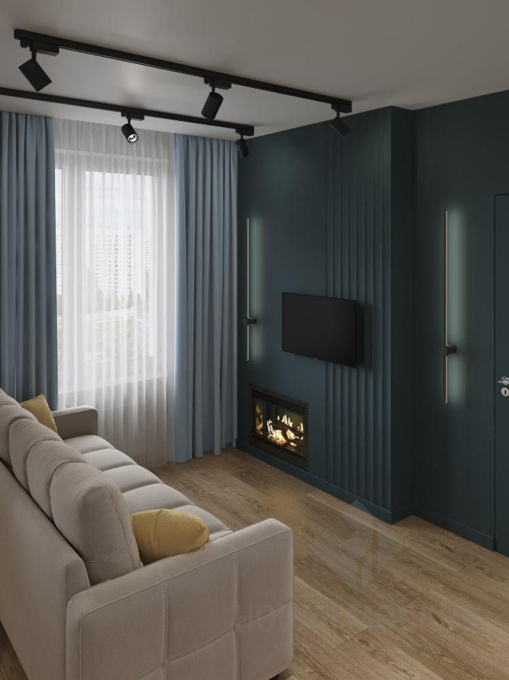 Дизайн-проект однокомнатной квартиры 40 кв.м в Марьино в ЖК «Домашний»