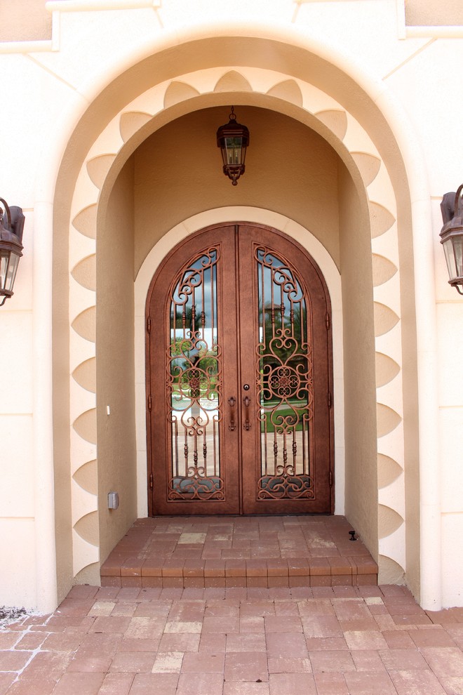 Mediterranean Iron Doors Mediterranean Entry Miami by SunCoast