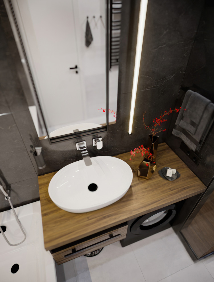 Квартира в спокойной цветовой гамме с нотками брутальности