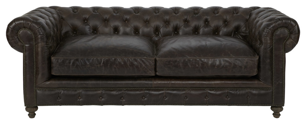 Finn 90" Leather Sofa