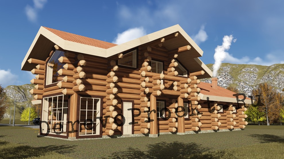 Баня Романа - рубленое бревно 380-420мм