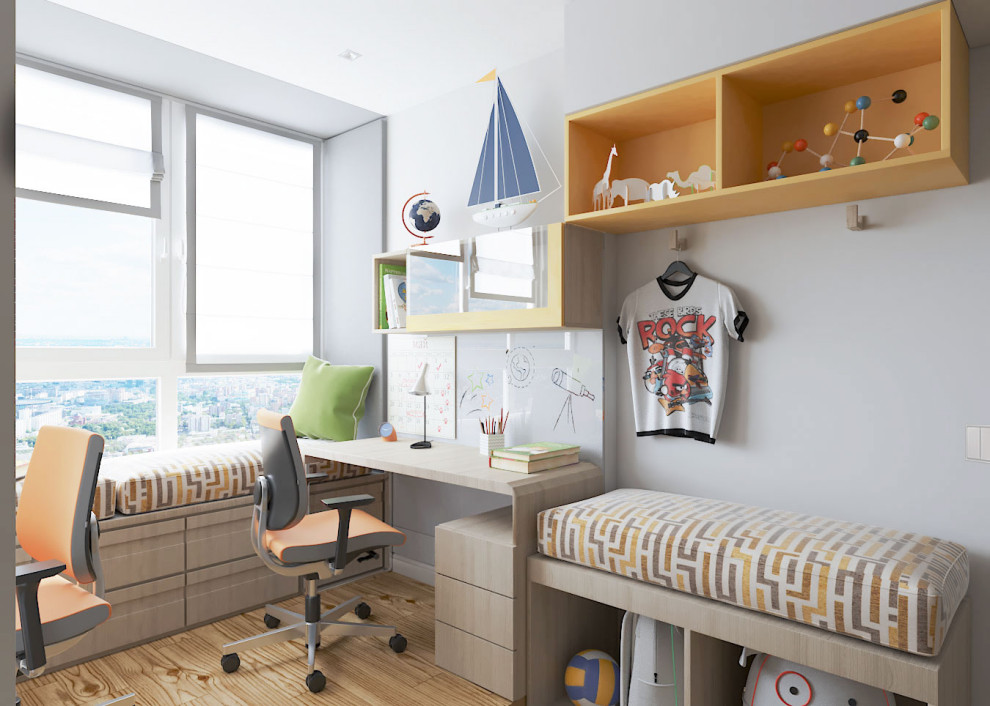 Детская комната для двух мальчиков "Лучезарный"