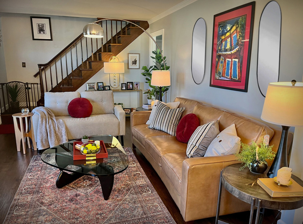 Mt. Juliet Living Room Design Midcentury Living Room Nashville