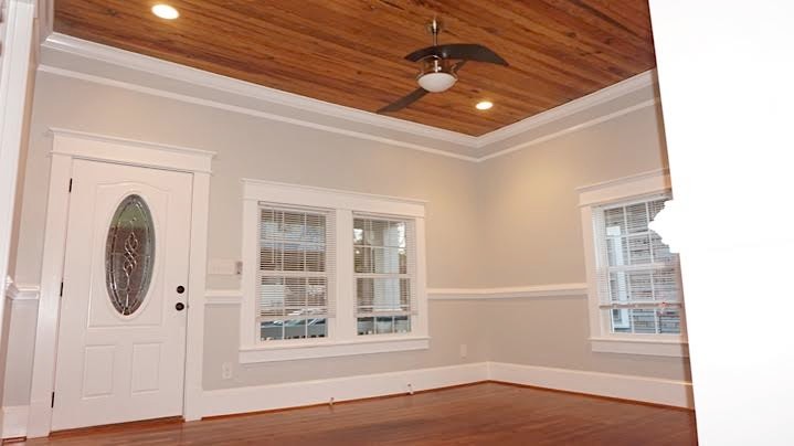 Entryway - transitional entryway idea in Raleigh