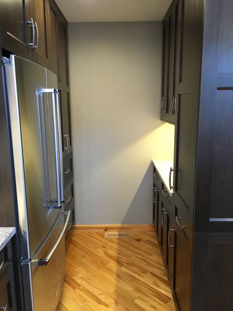Inspiration for a transitional home design remodel in Calgary
