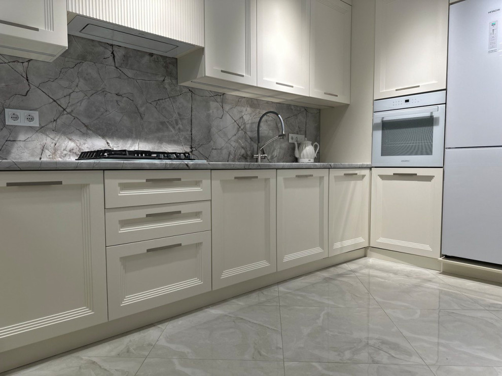 Кухня Фабиана в цвете Белло, выполненная под индивидуальный заказ.