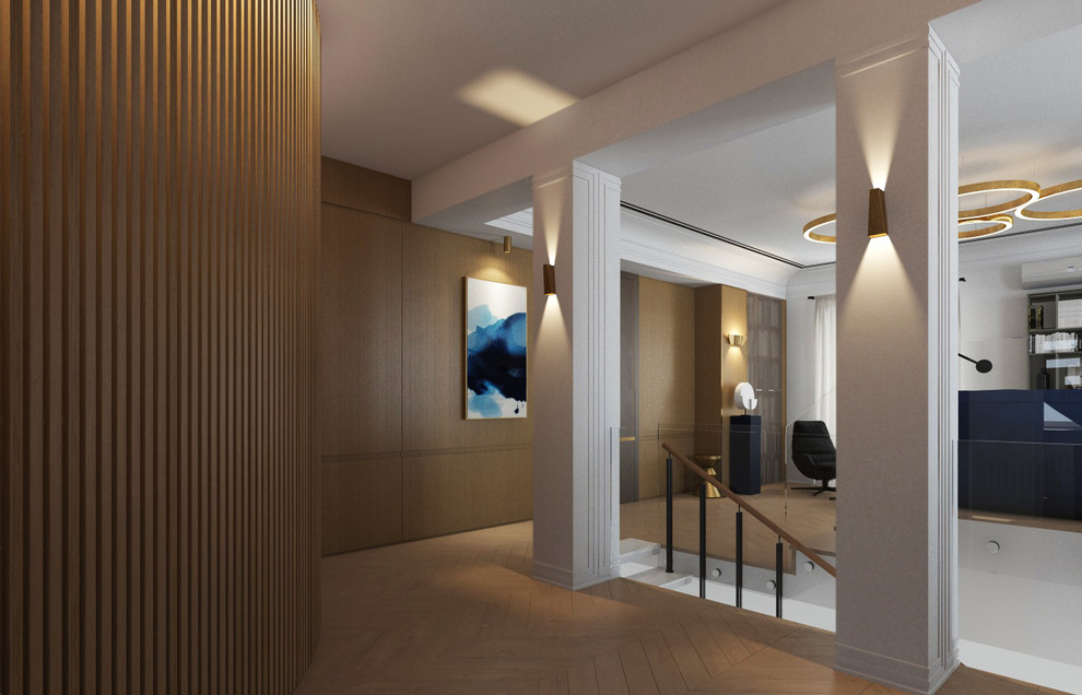 Интерьер холла/библиотеки