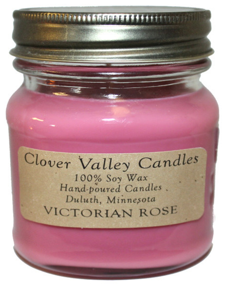 Clover Valley Scented Candle, Victorian Rose