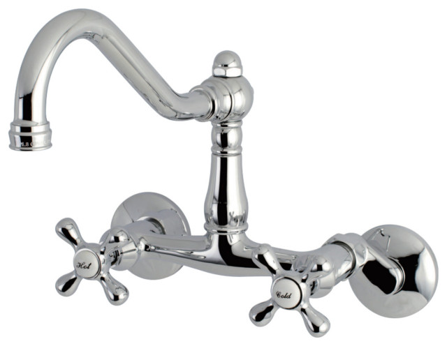 center wall mount kitchen faucet