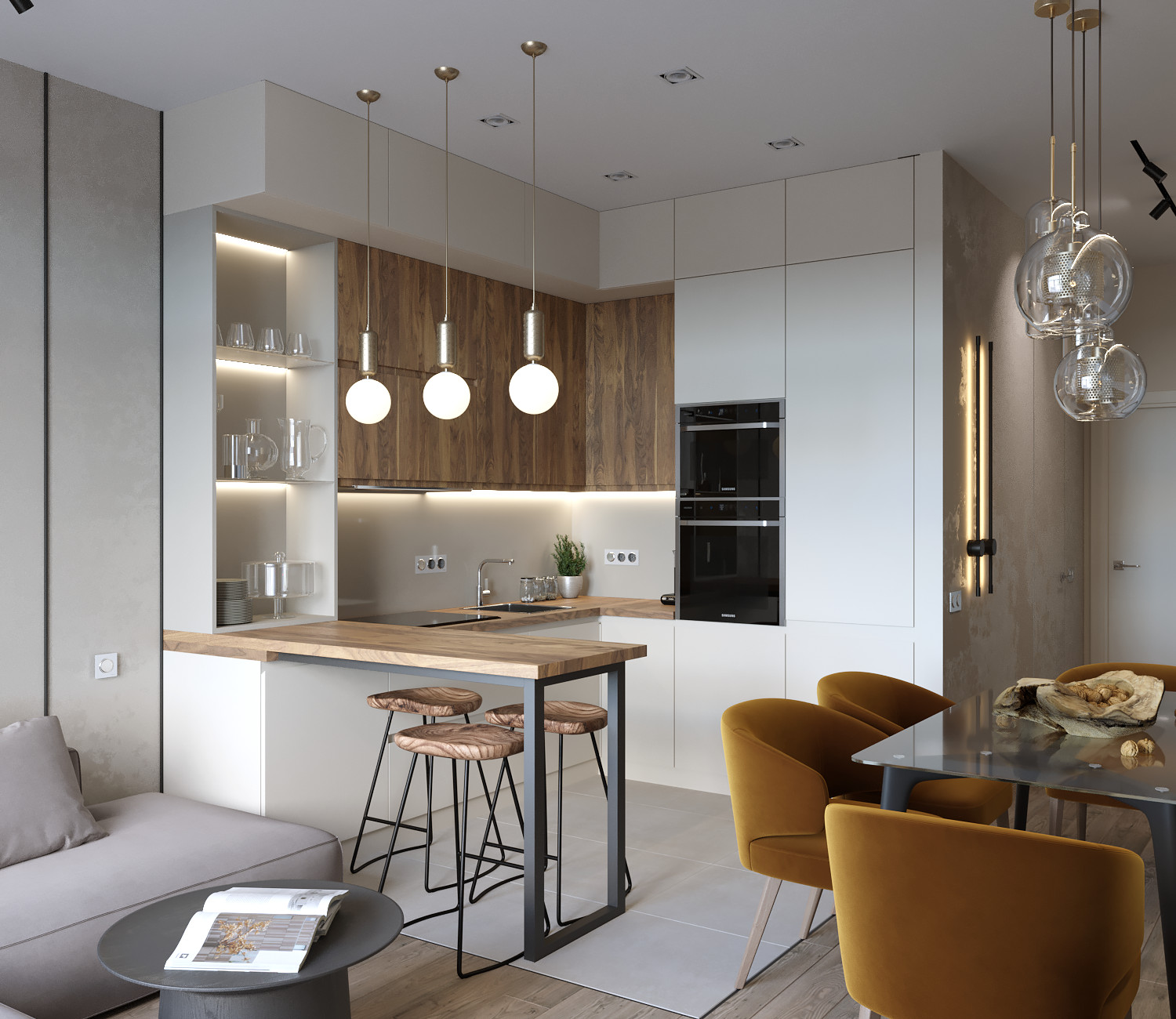 Проект квартиры в Москве 78 м2