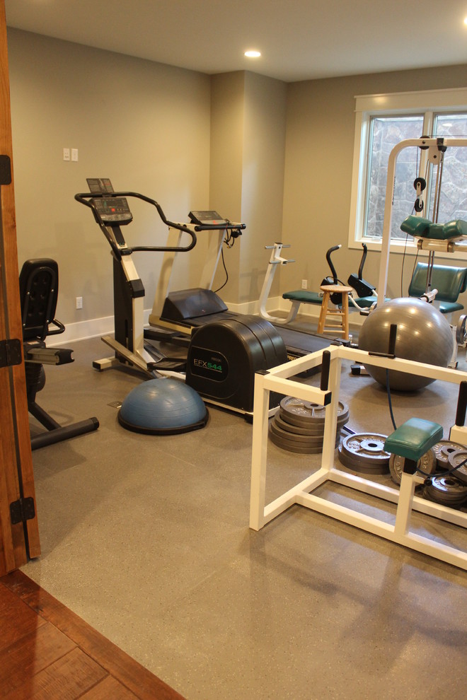 Design ideas for a home gym in Salt Lake City.