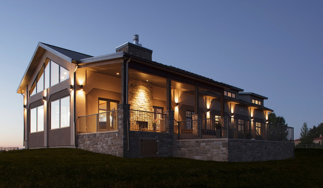 From Concrete Barn To Custom Home Contemporary Exterior