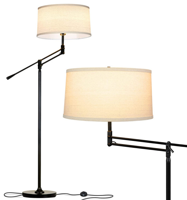 Brightech Ava Industrial Floor Lamp, Brightech Carter Nightstand And Side Table Lamp