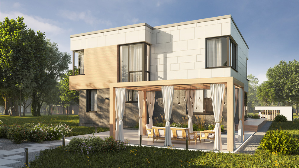 Современный индивидуальный жилой дом на Баркановской улице.