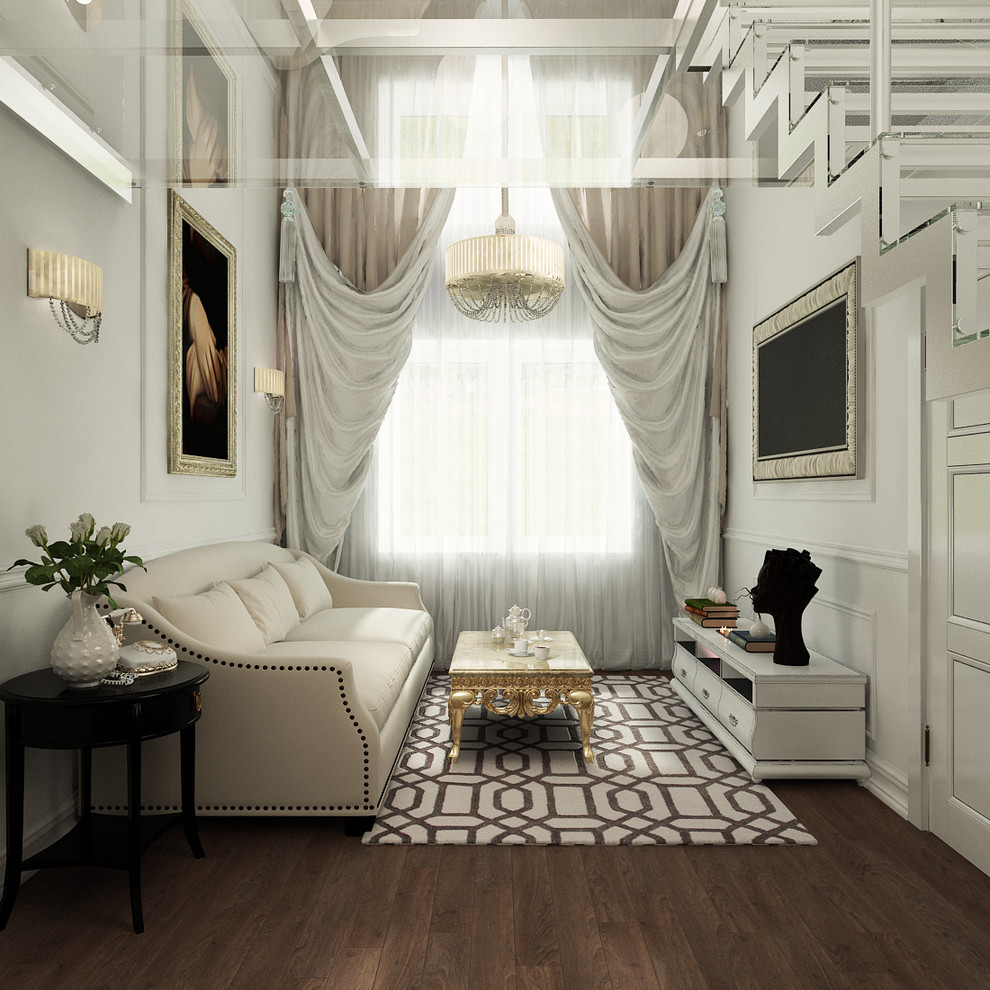 Квартира со стеклянным перекрытием