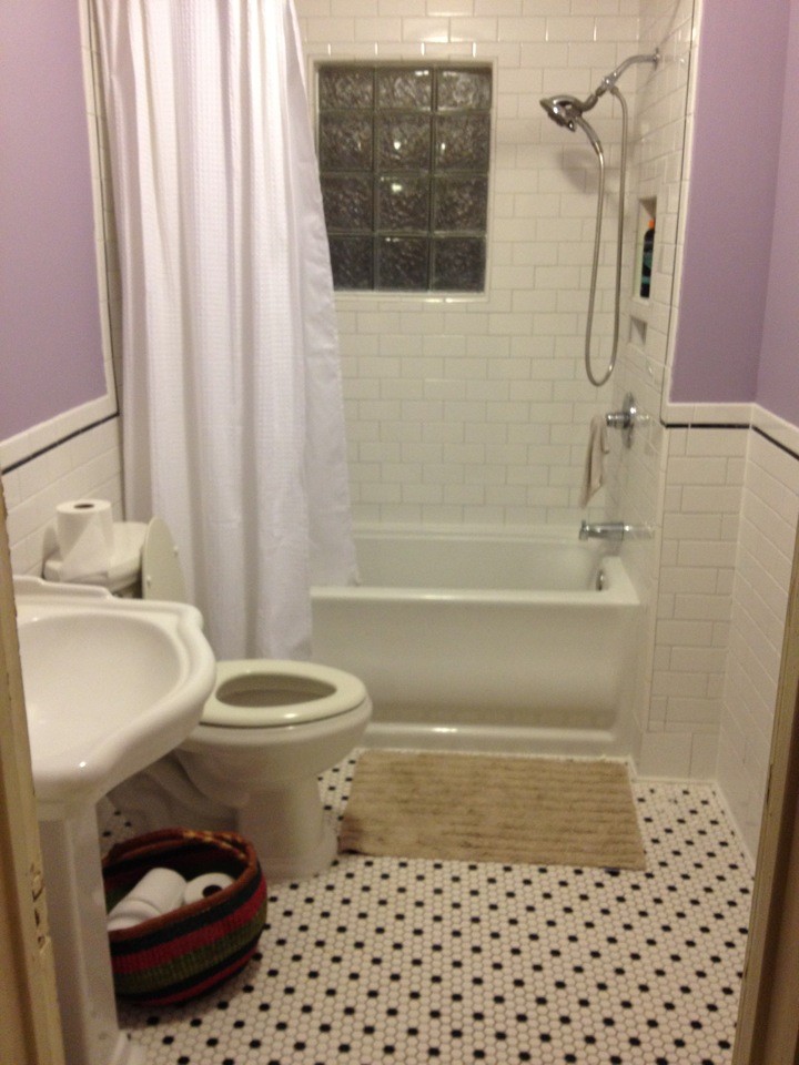 Example of a small ornate bathroom design in Other