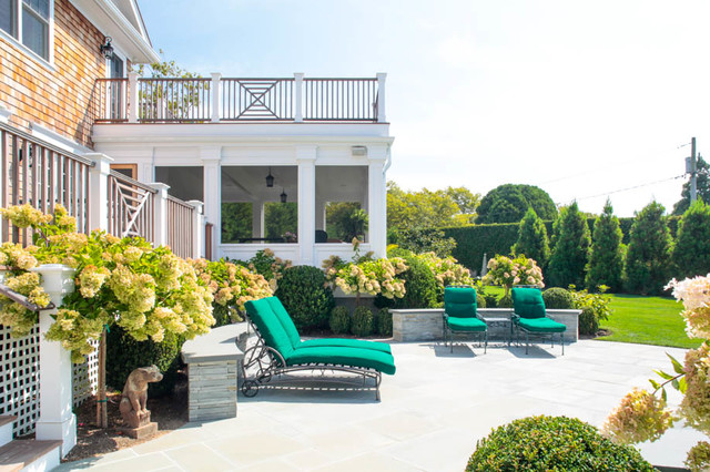 Custom Home transitional-patio