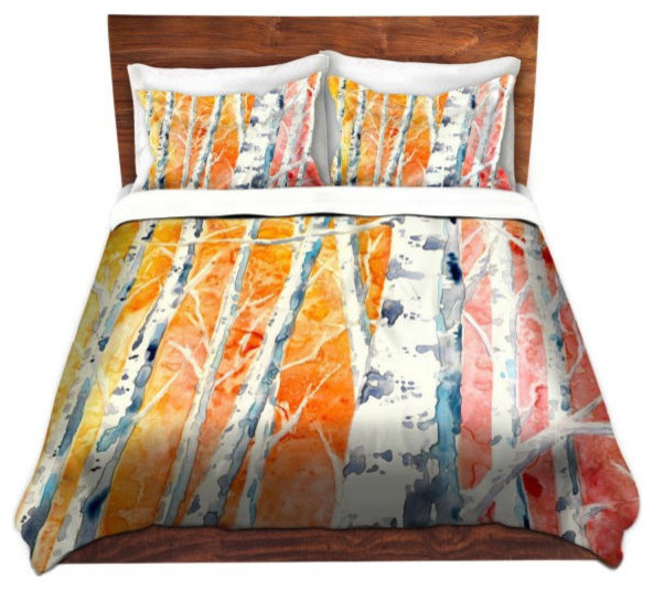 Falling For Colour Twill Duvet Cover Contemporary Duvet Covers