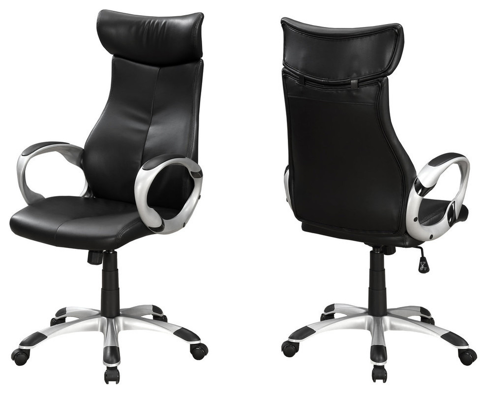 High Back Executive Leather Look Office Chair Contemporary Executive Leather Look Office Chair