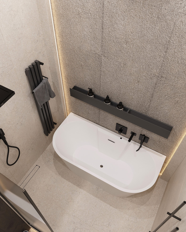 Евродвушка в жк Ilove 78м2 минимализм с элементами ваби-саби